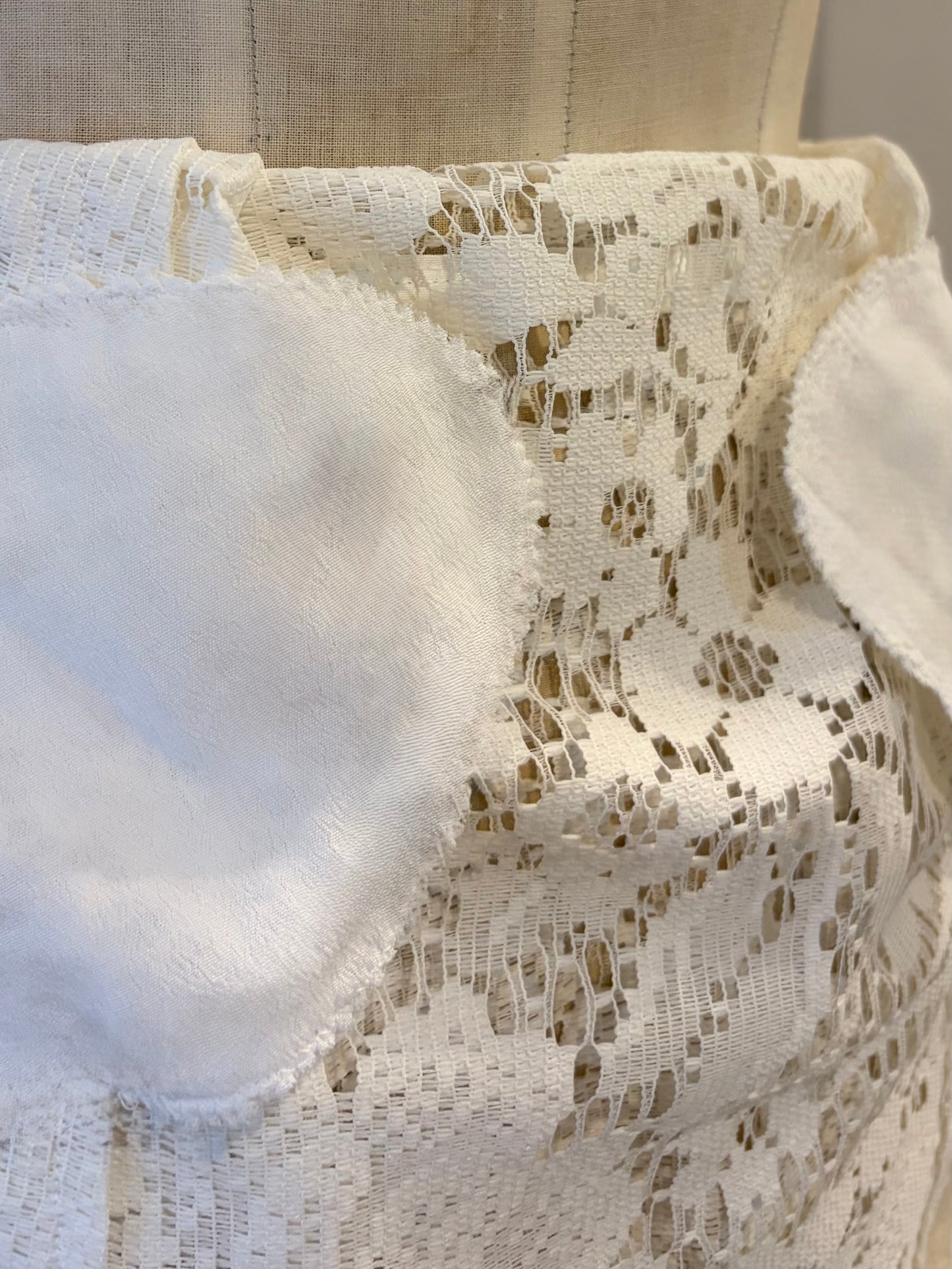 curtain lace dress rose print