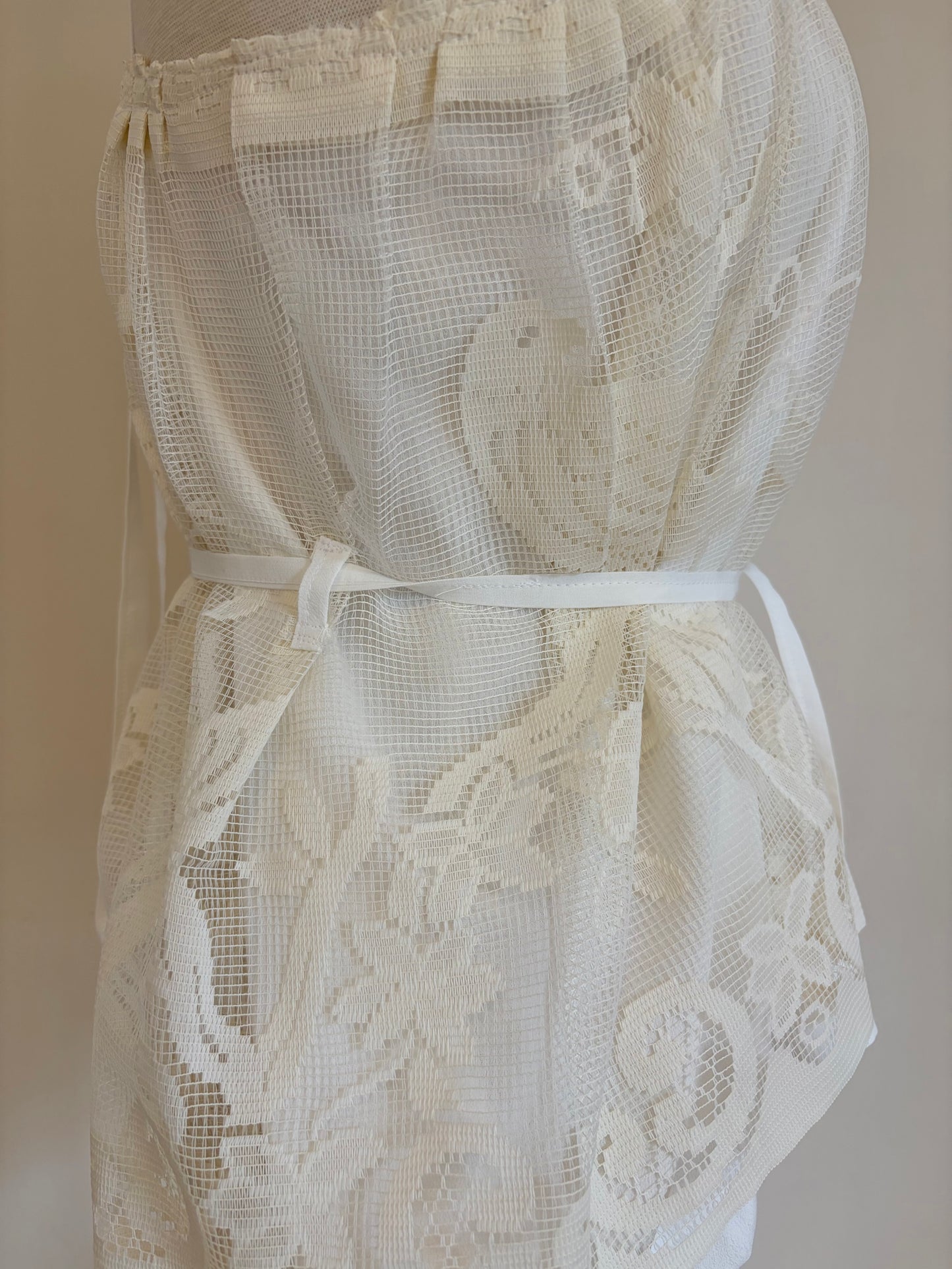 lace peacock print one size fits most top